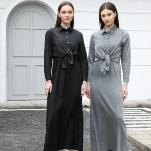 AP SS25 Women Lightweight Denim Wrap Blouse & Slip Dress