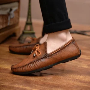 Casual Leather Loafer Shoes Men Soft Comfortable Driving Shoes Men Moccasins Footwear Mokasin Kasual For Men Schoenen785