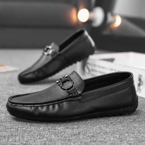2024 New Men's Casual Fashion, Men's Boat Shoes, Driving Shoes, Men's Bean Shoes, Soft Sole Casual Leather Shoes