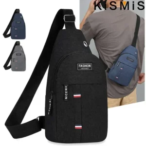Fashion chest bag multi-functional messenger bag Sports cycling bag Large capacity Versatile messenger bag for men and women