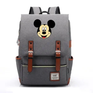 Disney Mickey Minnie School Bags Students Laptop Backpacks Women Men Travel Bags Teenager Bookbag Unisex College Backpack