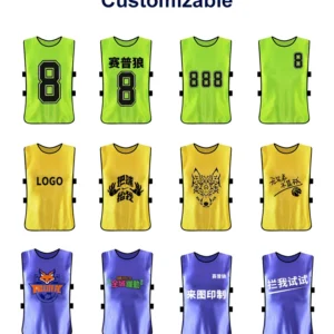 6PCS Adults Kids Training Vests Quick Drying Basketball Football Jerseys Soccer Vest Pinnies Practice Team Sports Vest Team