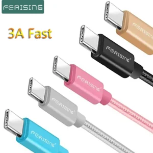 FERISING 2.4A USB C Cable For iPhone 16 15 14 13 12 Pro Xs Max X  8 ipad Fast Charging Type-C Charger Phone Data Cable Wire Cord