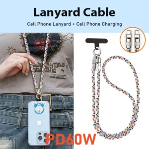 Gopala USB-C to USB-C PD 60W Fast Charger Cable 3.9ft 480Mbps Transfer Speed for iPhone 15 Series iPad Samsung Galaxy Tablets