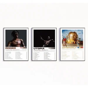 Modern Travis Scott Albums Art Cover Songs Music Rap Wall Aluminum Frame Canvas Painting Posters For Living Room Home Decor