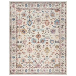 vikama Printed Indoor Boho Area Rug - Non Slip  Super Strong,Printed Rug Home Décor for Entryway, Bedroom, Living Room Decor