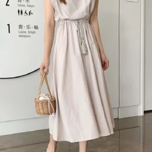 10 colors S-2XL Summer Women Dress Maxi Evening Female Vintage Dress Oversize Short Sleeve Beach Dresses Robe Vestido Cotton