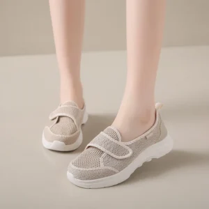 Women Walking Shoes Mesh Light Fitness Loafer Summer Spring Sports Outdoor Mother Girls Flats Breathable Sneakers Big Size 35-42