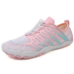 Big Size 47 Men's Water Shoes Fashion Pink Women's Gym Shoes Summer Mesh Five Fingers Aqua Shoes Unisex Beach Barefoot Sneakers