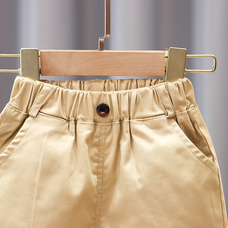 2023 Summer Boys Shorts Casual Shorts for Kids Solid Color Children School Pants Teenager Capris Baby Trousers Clothing - Image 6